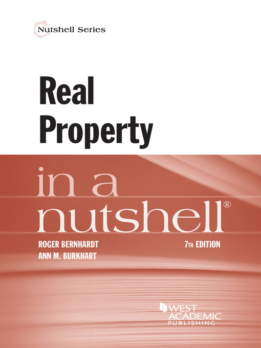 Title details for Real Property in a Nutshell by Roger Bernhardt - Available